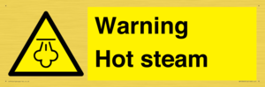 Warning Hot steam